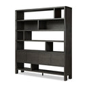 Thalia Wide Bookcase - Smoked Black Oak