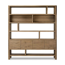 Thalia Wide Bookcase - Worn Oak