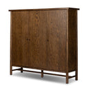 Aveline Renaud 3-Door Cabinet - Dark Toasted Oak