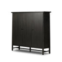 Seraphine Renaud 3-Door Cabinet - Charcoal Oak