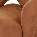Aveline Mazie Swivel Chair - Nubuck Cognac