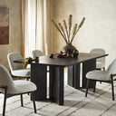 Verity Huxley Dining Table - 84 Smoked Black