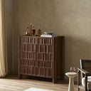 Vesper Ezri Bar Cabinet - Cocoa Oak