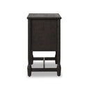 Aveline Bari Sideboard 46 - Cracked Smoked Black Veneer