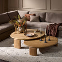 Verity Falco Nesting Tables - Natural Reclaimed French Oak