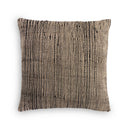 Handwoven Stripe Wool Pillow - 20X20 Black Wool