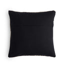 Handwoven Stripe Wool Pillow - 20X20 Black Wool