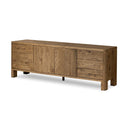 Verity Noeline Media Console - Resawn Worn Oak