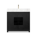 Millie Single Vanity - Satin Drifted Black Veneer