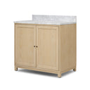 Millie Single Vanity - Satin Bleached Parawood