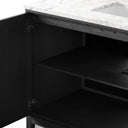 Verity Millie Single Wide Vanity - Satin Drifted Black Veneer