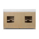 Valerio Millie Double Vanity - Satin Bleached Parawood