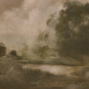 Verity Art - Peace Like A River 3 by Hannah Winters - 48X36 Brimfield Black