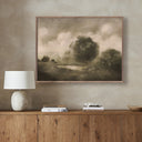 Verity Art - Peace Like A River 3 by Hannah Winters - 48X36 Rustic Walnut
