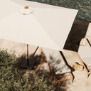 Luxe Baska Outdoor Rectangular Umbrella - Arashi Salt