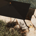 Luxe Baska Outdoor Rectangular Umbrella - Arashi Black