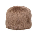 Luxe Lalo Lambskin Pouf - Brown Lambskin