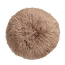 Luxe Lalo Lambskin Pouf - Brown Lambskin