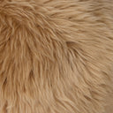 Luxe Lalo Lambskin Pouf - Beige Lambskin