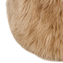 Luxe Lalo Lambskin Pouf - Beige Lambskin