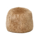 Luxe Lalo Lambskin Pouf - Beige Lambskin