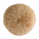 Luxe Lalo Lambskin Pouf - Beige Lambskin