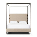 Solara Anderson Canopy Bed - King Palm Ecru