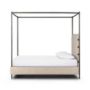 Solara Anderson Canopy Bed - King Palm Ecru