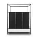 Verity Leigh Canopy Bed - King Palm Ecru