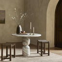 Alaric Figueroa Dining Table - 42 Sawar Marble