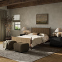 Aveline Richard Bed - Queen Burnished Parawood