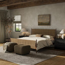 Aveline Richard Bed - King Burnished Parawood