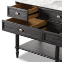 Alaric Toulouse Single Wide Vanity - Satin Black Veneer