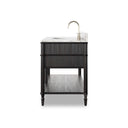 Alaric Toulouse Single Wide Vanity - Satin Black Veneer
