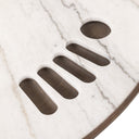 Stylish Skye Poker Table - White Marble