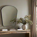 Luxe Living Merona Mantel Mirror - Iron Matte Black