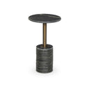 Aveline Reeves End Table - Black Marble