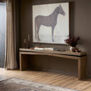 Elegant Matthes Console Table - 94 - Rustic Grey Veneer