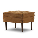 Luxe Haven Cole Small Ottoman - Broadway Gilt
