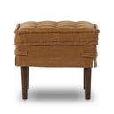 Luxe Haven Cole Small Ottoman - Broadway Gilt