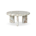 Vero Dakota Nesting Coffee Table - Large Creamy Taupe Marble Solid