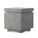 Veridian Outdoor Square Propane Enclosure - Pewter Concrete