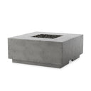 Verity Outdoor Fire Table - Pewter Concrete Propane
