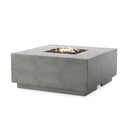 Verity Outdoor Fire Table - Pewter Concrete Propane