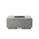 Verity Outdoor Fire Table - Pewter Concrete Propane