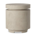 Aurelia Outdoor Round Propane Enclosure - Natural Concrete