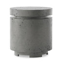 Aurelia Outdoor Round Propane Enclosure - Pewter Concrete