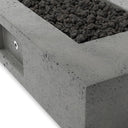 Solara Outdoor Fire Table - Pewter Concrete Propane