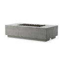 Solara Outdoor Fire Table - Pewter Concrete Propane