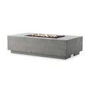 Solara Outdoor Fire Table - Pewter Concrete Natural Gas